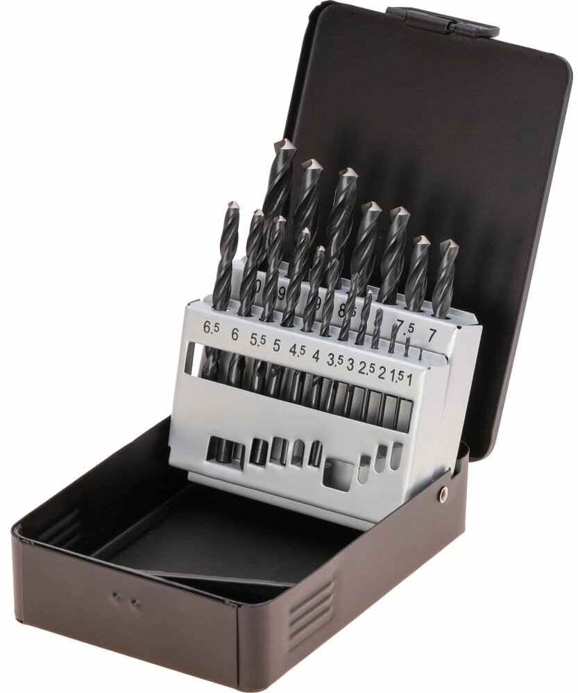 фото Набор сверл по металлу Terrax by Ruko 1-10мм 19шт DIN338 HSS-R A205210