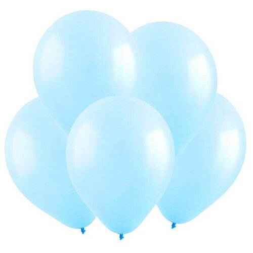 фото Шар латексный 5", водные бомбочки, пастель, набор 100 шт., цвет светло-голубой веселуха