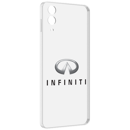 Чехол MyPads Infiniti-3 мужской для Samsung Galaxy Z Flip 4 (SM-F721) задняя-панель-накладка-бампер