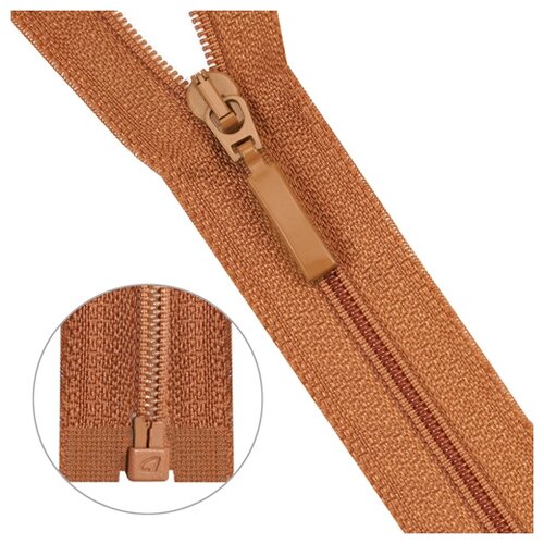 фото Молния витая тип 6 1 замок 55см arta (808 терракот) 5 шт