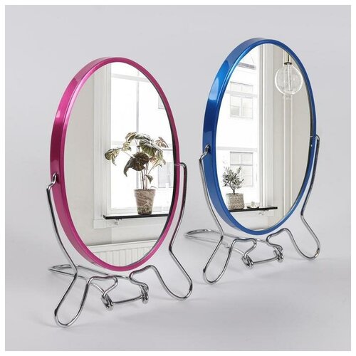 Купить Зеркало складное-подвесное, двустороннее, с увеличением, зеркальная поверхность 9 ? 13 см, микс 5254 .