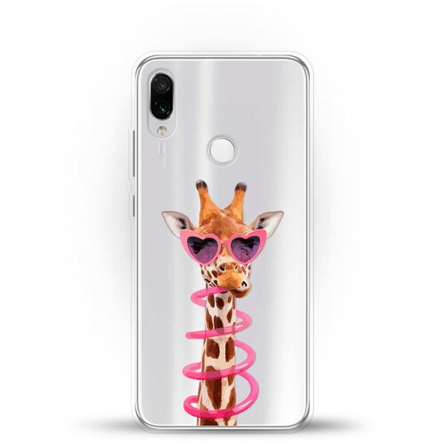 фото Силиконовый чехол жираф на xiaomi redmi note 7 andy & paul