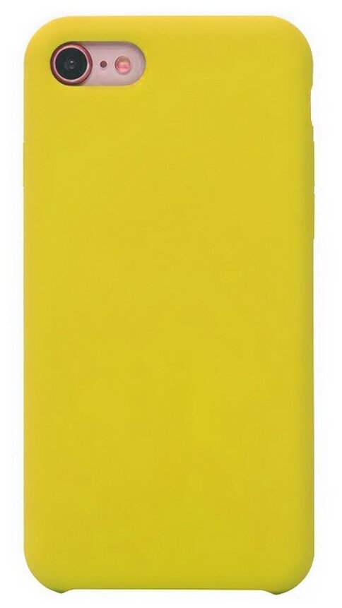 Силиконовая накладка без логотипа (Silicone Case) для Apple iPhone 7/ iPhone 8 / iPhone SE 2020 желтый
