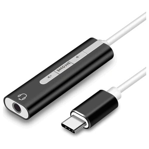 Внешняя звуковая карта Orient AU-05PLB адаптер USB Type C на гнездо 3.5мм для гарнитур и наушников - чёрный внешняя звуковая карта orient au 04plb адаптер usb на гнездо 3 5мм для гарнитур и наушников чёрный