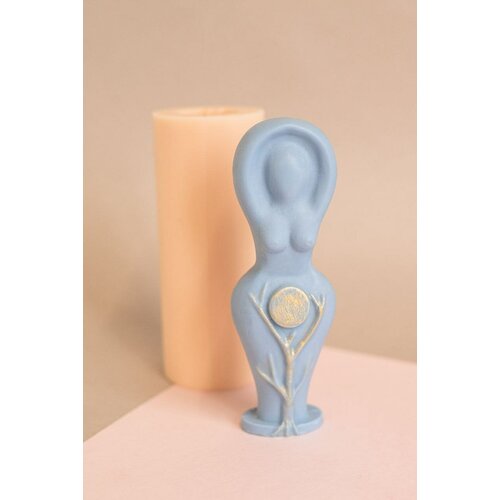 фото Силиконовый молд для свечей "богиня викки с деревом жизни", форма для мыла, гипса molds.sever