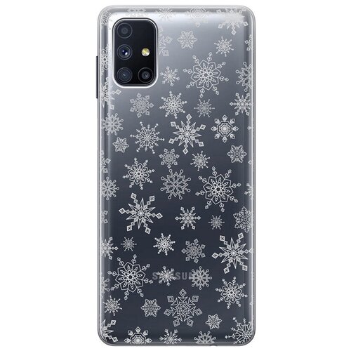 RE: PA Чехол - накладка Transparent для Samsung Galaxy M51 c 3D принтом Fairy Snowflakes чехол накладка transparent 3d для samsung galaxy a01 core с принтом fairy snowflakes