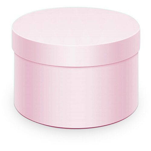 Коробка подарочная Симфония ø19 h10 см цвет розовый
