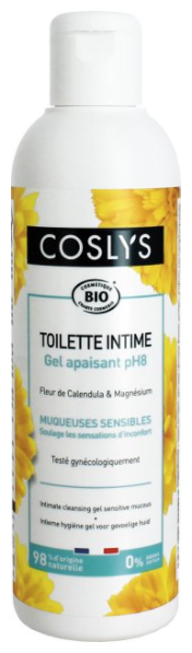 Coslys Гель для интимной гигиены Toilette Intime с цветком календулы и магнием, без отдушки, 250 мл