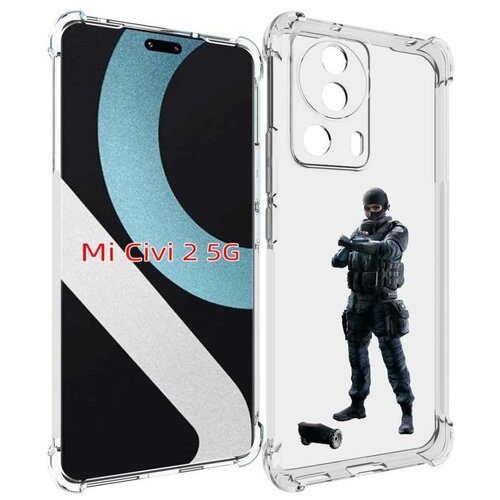 Чехол MyPads Tom-Clancy's-Rainbow-Six-1 для Xiaomi Civi 2 задняя-панель-накладка-бампер