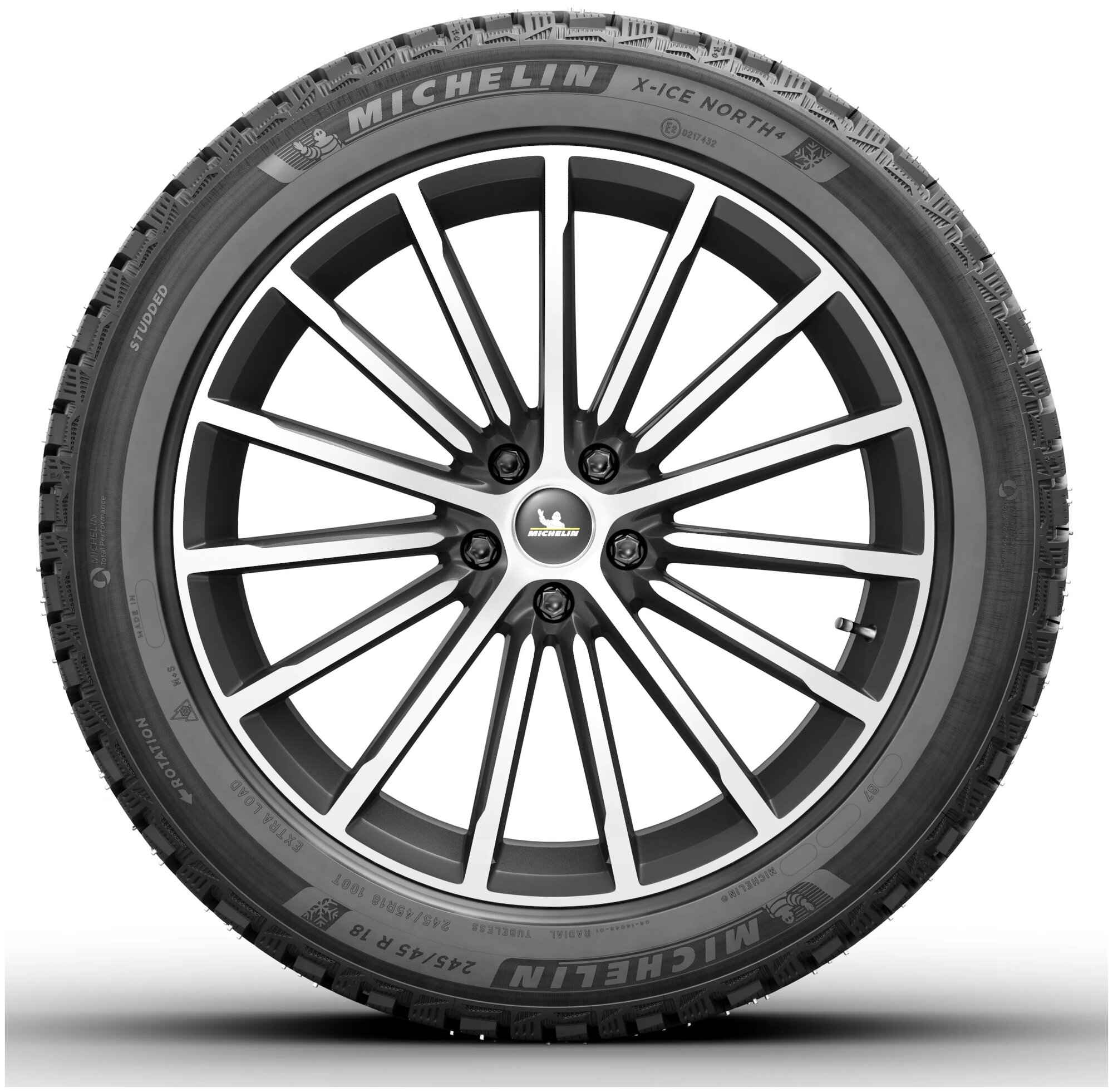 Автошина 215/55 R18 MICHELIN X-ice NORTH 4 XL 99T TL шип - фотография № 4