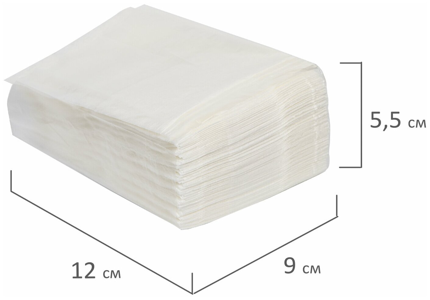 Салфетки бумажные для диспенсера, LAIMA (N2) PREMIUM, 1-слойные, комплект 30 пачек по 100 шт., 17x15,5 см, бел 112509 - фотография № 8