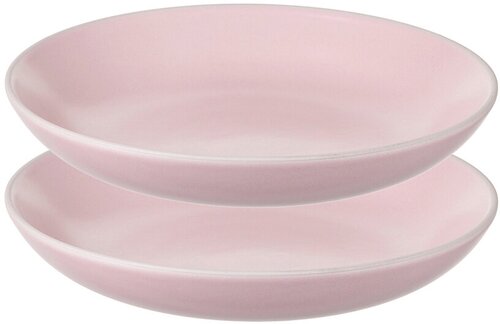 Набор тарелок для пасты Simplicity, Ø20 см, розовые, 2 шт, Liberty Jones, LT_LJ_PBWSM_CRR_20