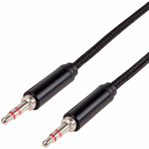 Кабель AUX JD-326 тканевый 3m black