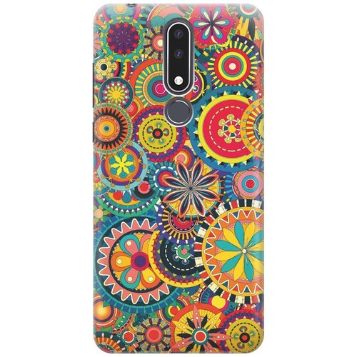 фото Re:paчехол - накладка artcolor для nokia 3.1 plus с принтом "яркий узор"