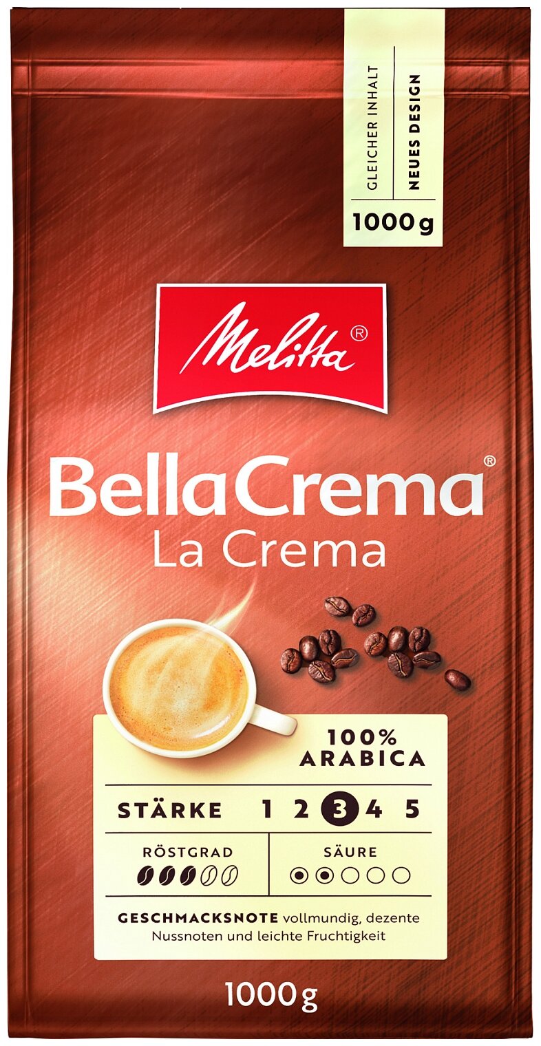 Кофе в зернах Melitta Bella Crema La Crema