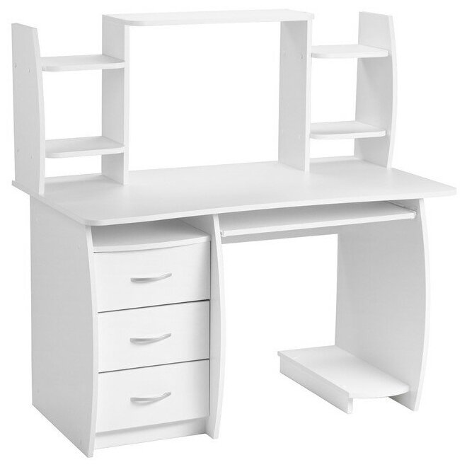 фото Стол компьютерный Большой 1220х700х1250 Белый