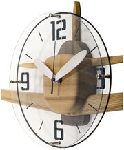 Часы настенные самолет Маэстро Як-3 из дерева