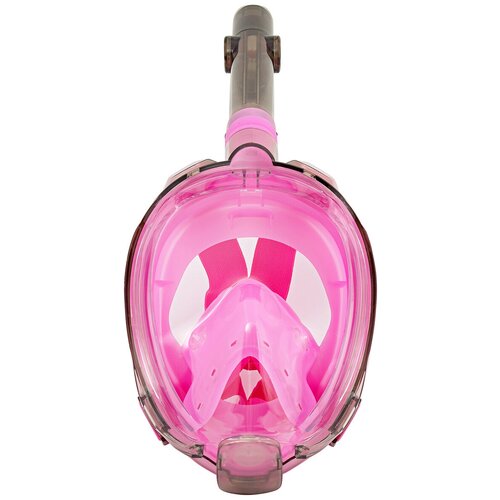 фото Полнолицевая маска для плавания (снорклинга) sargan галактика премиум цвет розовый/прозрачный (l/xl)
