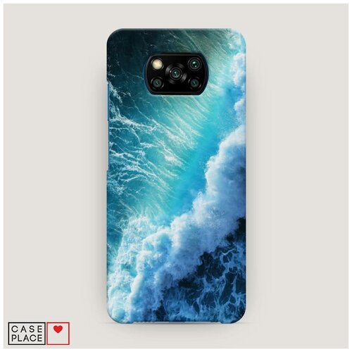 фото Чехол пластиковый xiaomi poco x3 nfc волны 7 case place