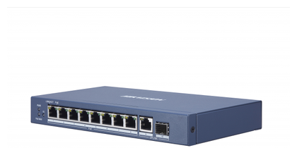 Коммутатор POE, DS-3E0510P-E, 1*1000mb SFP, 1*10/100/1000mb UPLINK, 8*10/100/1000 POE, HIKVISION