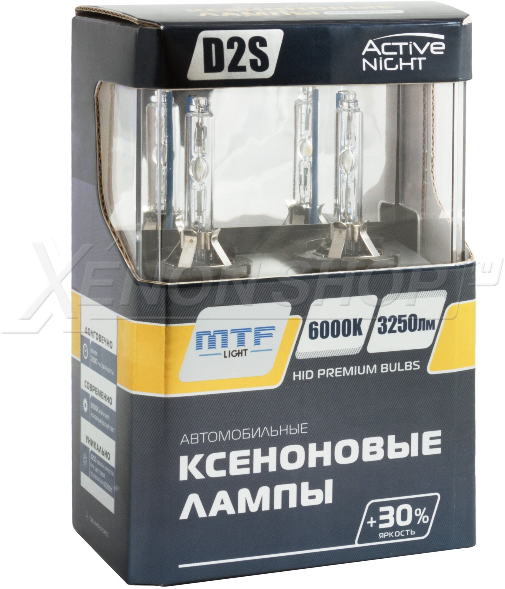 Лампа автомобильная ксеноновая MTF Light Active Night +30% AXBD2S D2S 85V 35W P32d-2