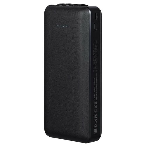 внешний аккумулятор tfn power bank power uni 20 20000mah black tfn pb 290 bk Аккумулятор внешний 20000 mAh TFN Power Uni 20 черный (TFN-PB-290-BK)