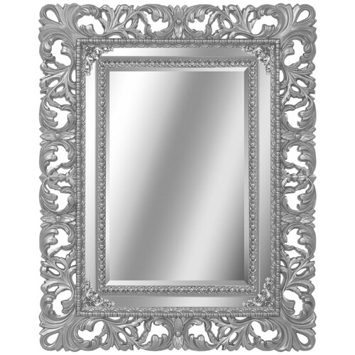 Зеркало интерьерное Tessoro ISABELLA прямоугольное с фацетом 950х1150 (ШВ) арт. TS-1021VEN-950-S серебро. Рекомендовано для ванной комнаты.