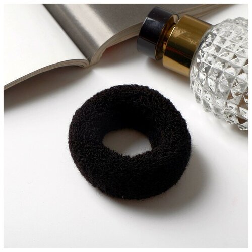 Выбражулька Резинка для волос Махрушка (набор 12 шт) широкая классика, 7х2 см, чёрный резинка выбражулька махрушка классика 40 шт