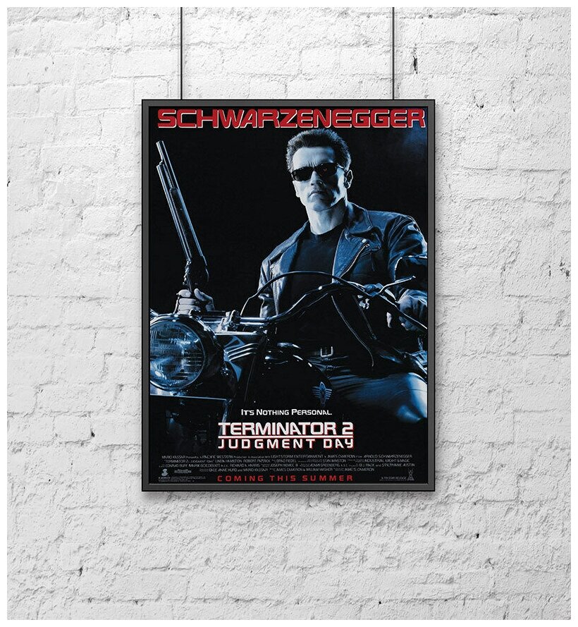 Постер для интерьера на стену (30х40 см). Кино Терминатор 2 (Terminator 2) Арнольд Шварценегер