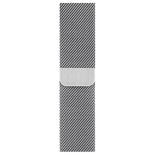 Ремешок для Apple Watch 42/44/45/49 мм Milanese Loop (металл) серебро ремешок apple airtag loop sunflower