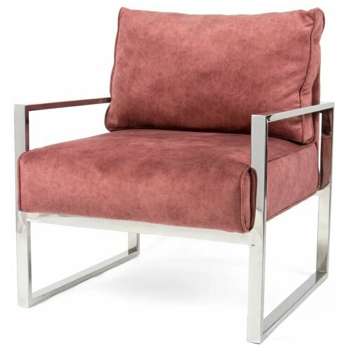 Кресло Square c металлическим каркасом Estet Interiors марсала