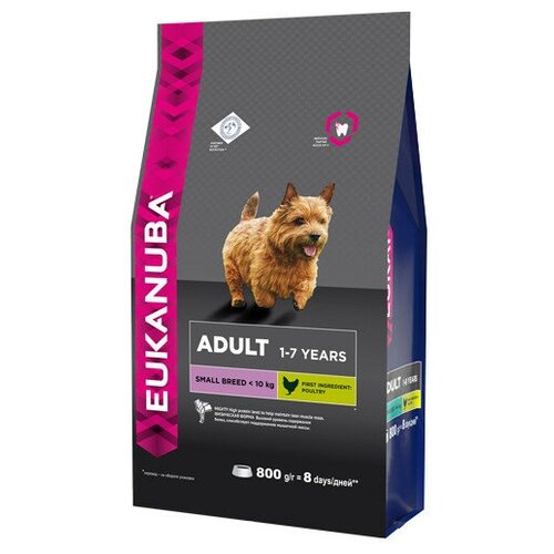 Eukanuba Adult Small Breed для взрослых собак мелких пород, 800 гр, 3 шт.