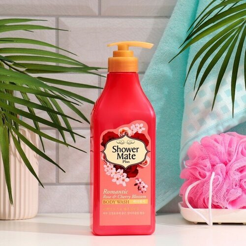 Гель для душа Shower Mate Роза и вишневый цвет, 550 мл