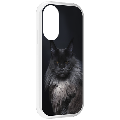 Чехол MyPads кошка мейн кун 2 для Honor X7 задняя-панель-накладка-бампер