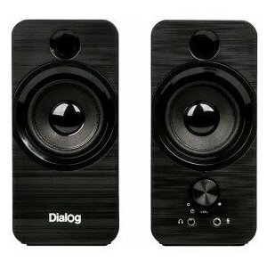 Dialog Колонки Stride AST-17UP - акустические колонки 2.0, 10W RMS, PhoneOut, Mic In, черные, питание от USB