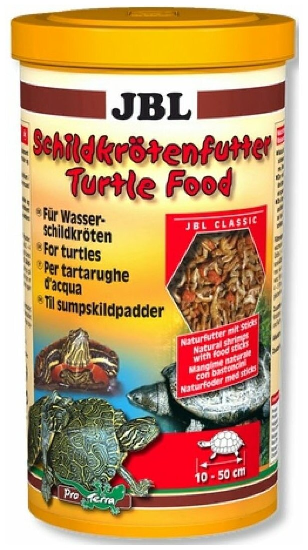 JBL Turtle food - Основной корм для водных черепах размером 10-50 см 250 мл (30 г) - фотография № 6