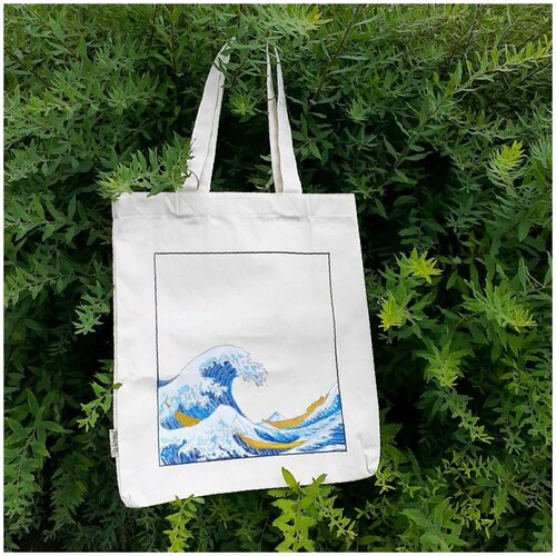 фото Сумка шоппер с принтом океан нет бренда