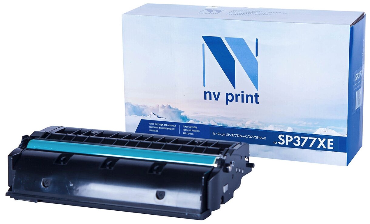 Лазерный картридж NV Print NV-SP377XE для Ricoh SP-377DNwX, 377SFNwX (совместимый, чёрный, 6400 стр.)