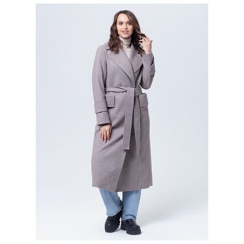 Пальто КАЛЯЕВ, размер 42, коричневый пальто полушерстяное 284 каляев размер 42 серый