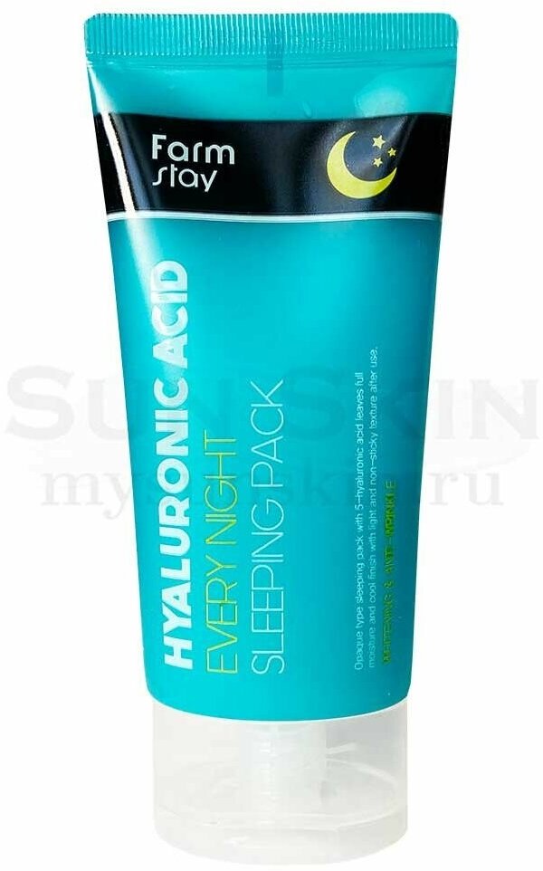 Ночная маска с гиалуроновой кислотой FarmStay Hyaluronic Acid Every Night Sleeping Pack 120 мл - фото №5