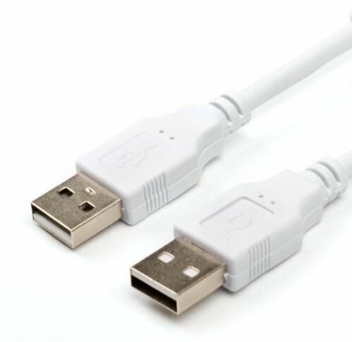 Atcom Кабель USB2.0 соединительный USB A-A Atcom AT6614 (1.8м) белый (oem)