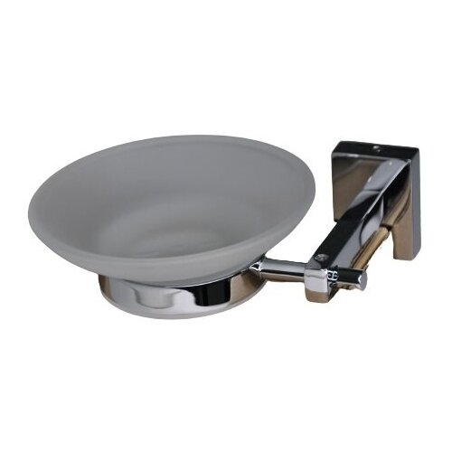 A3705 Мыльница подвесная cо стеклом хром