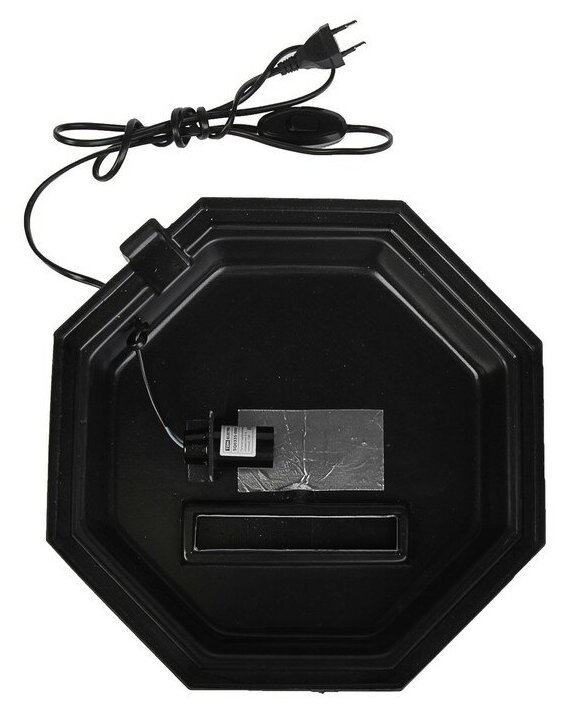 Пижон Аквариум восьмигранный с крышкой, 70 литров, 40 х 40 х 60/66см, чёрный - фотография № 14