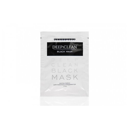 Маска-пленка для глубокого очищения пор DEEP: CLEAN BLACK MASK, 10 мл | MESOPHARM маска пленка для глубокого очищения пор deep clean black mask 10 мл mesopharm