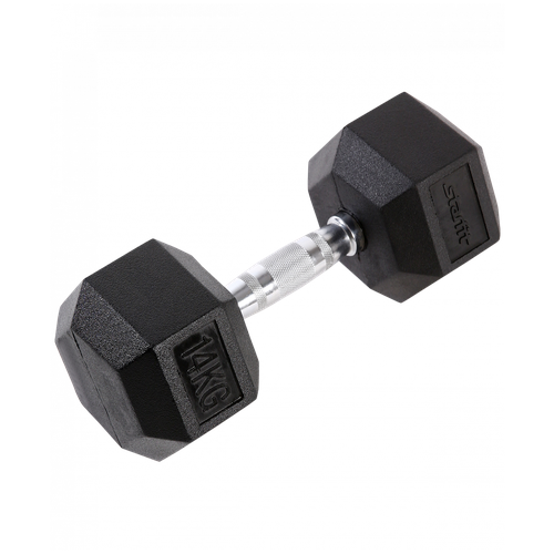 Гантель гексагональная Starfit DB-301 14 кг, обрезиненная, черный