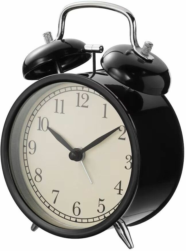 Настольные часы будильник кварцевые IKEA