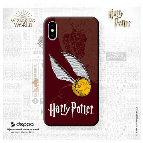 фото Чехол art case iphone x snitch, черный, deppa 106086