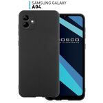 Чехол-накладка для Samsung Galaxy A04 с матовым покрытием, защита камеры, черный ROSCO - изображение