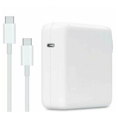 фото Блок питания type-c c мощностью 30 вт , белый mgsafe