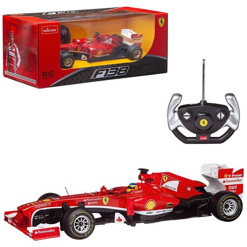 Машина р у 1:18 Ferrari F1 35х16,5х14,5 см, цвет красный 2.4G 53800R гоночная машина rastar ferrari f1 57400 1 12 42 см красный